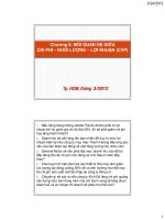 MỐI QUAN HỆ GIỮA CHI PHÍ – KHỐI LƯỢNG – LỢI NHUẬN (CVP) pot