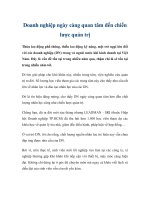 Doanh nghiệp ngày càng quan tâm đến chiến lược quản trị pot