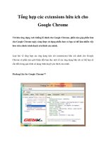 Tổng hợp các extensions hữu ích cho Google Chrome ppt
