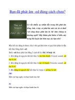 Bạn đã phát âm -ed đúng cách chưa? ppt