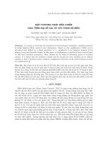 Một phương pháp diều khiển dựa trên đại số gia tử với tham số biến. ppt