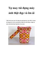 Tự may túi đựng máy ảnh thật đẹp và êm ái doc