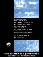 PARTICIPATORY ACTION RESEARCH IN NATURAL RESOURCE MANAGEMENT pdf