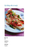 Cá hồng xốt xí muội pptx