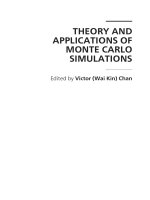 THEORY AND APPLICATIONS OF MONTE CARLO SIMULATIONS ppt