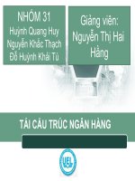TÁI CẤU TRÚC NGÂN HÀNG