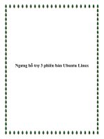 Ngưng hỗ trợ 3 phiên bản Ubuntu Linux potx