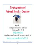 Cryptography and Network Security: Overview potx