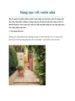 Sáng tạo với vườn nhà docx