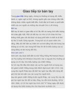 Giao tiếp từ bàn tay potx