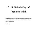 5 chế độ ăn kiêng mà bạn nên tránh pptx