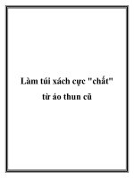 Làm túi xách cực 