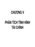 CHƯƠNG V :PHÂN TÍCH TÌNH HÌNH TÀI CHÍNH pptx