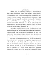 SỰ HỘI TỤ HẦU CHẮC CHẮN CỦA TỔNG CÓ TRỌNG SỐ CỦA CÁC BIẾN NGẪU NHIÊN ĐỘC LẬP      LUẬN VĂN THẠC SỸ KHOA HỌC TOÁN HỌC