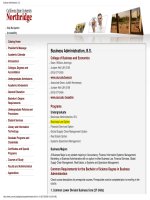 Business Administration, B.S. College of Business and Economics pot