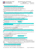 Đề thi thử ĐH môn vật lý mã đề 310 docx