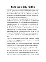 Sáng tạo là điều rất khó docx