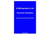 a bibliography of the personal computer electronic resource pdf