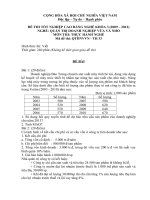 đề thi thực hành-quản trị doanh nghiêp vừa và nhỏ-mã đề thi qtdnvvn-th(33)