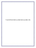 9 cách để kích thích sự nhiệt tình của nhân viên doc