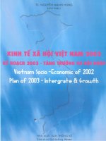 Kinh tế xã hội Việt Nam năm 2002 kế hoạch 2003 tăng trưởng và hội nhập ppt