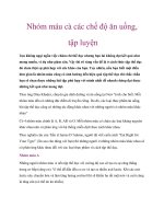 Nhóm máu và các chế độ ăn uống, tập luyện pdf