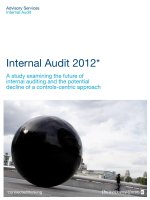 Internal Audit 2012*: A study examining the future of internal auditing and the potential decline of a controls-centric approach docx