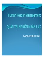 QUẢN TRỊ NHÂN SỰ - CHƯƠNG IX potx