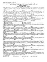 ĐỀ THI THỬ ĐẠI HỌC NĂM HỌC 2012- 2013 ( LẦN 1) MÔN: HÓA HỌC TRƯỜNG THPT LẤP VÒ 1 pdf