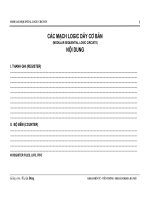 Các mạch dãy cơ bản