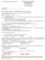ĐỀ THI THỬ ĐẠI HỌC LẦN 3 NĂM HỌC 2011 - 2012 MÔN: HÓA HỌC - THPT CHUYÊN HẠ LONG doc