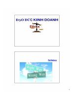 VẤN đề đạo đức TRONG KINH DOANH