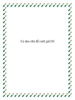 Ca dao chủ đề cưới gả docx