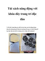 Túi xách năng động với khóa dây trang trí độc đáo docx
