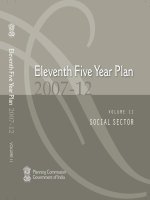 Eleventh Five Year Plan 2007-12: SOCIAL SECTOR pdf