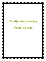 Sữa đậu nành và những vấn đề liên quan potx