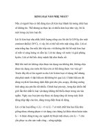 KIM LOẠI NÀO NHẸ NHẤT? pot