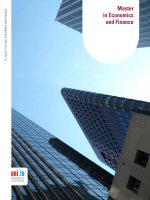 Master in Economics and Finance ppt