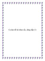 Ca dao đề tài nhan sắc, dáng dấp pot