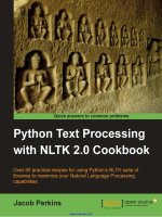 Python Text Processing with NLTK 2.0 Cookbook docx