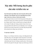 Xây nhà: Mối lương duyên giữa chủ nhà và kiến trúc sư pot