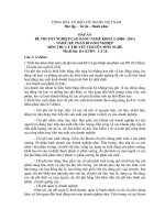 đáp án đề thi lí thuyết tốt nghiệp khóa 2 - kế toán doanh nghiệp - mã đề thi  da ktdn - lt (10)