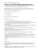 The Closet of Sir Kenelm Digby Knight Opened pot