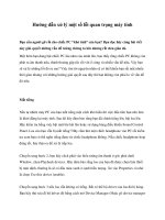 Hướng dẫn xử lý một số lỗi quan trọng máy tính doc