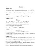 Đề thi thử đại học môn toán năm 2013 - THPT Lý Thường Kiệt - Hải Phòng - Đề số 22 pot