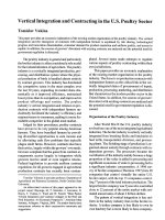 Vertical Integration and Contracting in the U.S. Poultry Sector pdf