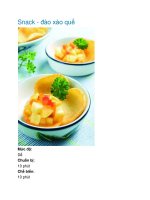 Snack - đào xào quế pot