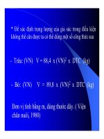 Bài giảng giống vật nuôi - Phần 3 pot