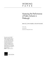 Assessing the Performance of Public Schools in Pittsburgh docx