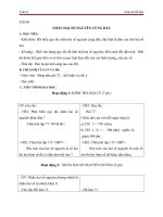 giáo án bài nhân hai số nguyên cùng dấu - toán 6 - gv.bùi phương tuyết